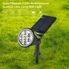7leds Outdoor Lawn Lamp Solar Grond Licht Licht Wandgemonteerd Gevoelig Dimable Oplaadbaar voor Patio Garden Decor