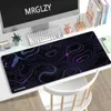 Mouse Pads Wrist Rests Personalized Fabric Art Mouse Pad Office Mats Black Big Carpet Gaming Accessories Rubber Mouse Mat Mousepad for Computer Table T230215