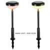 Pathway Patio Landsacpe Lighting Multi-color Solar Lamp Colorful Road Ground Plugged Led Lawn Lights 4pcs Outdoor