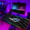 Mauspads Handgelenkstützen Asus Rog RGB Mauspad Gaming Zubehör Computer Großes Mousepad Hintergrundbeleuchtung LED Gamer Mause Teppich 900x400 Für CS GO Schreibtischunterlage T230215