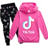 Tik Tok Boys Clothing Sets Teen Girls Hoodies Kids Spring Autumn 3d Letters Print Tracksuits Street 캐주얼 힙합 스웨트 셔츠 Tro294m