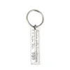 Stainless Steel Hollow Keychain Creative Car Keychains Pendant Drive Safe Valentine's Day Gift Keyring