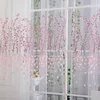 Curtain Teal and Coral Shower Clear Liner 60x72 Pk 1 PC Sheer Drape Scarf Panel Door Tulle Fönster Hem