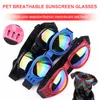 Vêtements pour chiens lunettes de soleil lunettes réglables rembourrés pliables chiens moyens lunettes de moto été accessoires de plein air