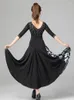 Stage Wear X087 Dancing Skirt Half Sleeve Ballroom Dress Women's Dance Costumes Latin Waltz