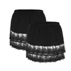 Jupes Slip Jupe en dentelle pour femme Sheer Trim Extender Pcs Tiered 2 Half Size Layered Accessoire Tree BoxSkirts