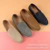 Дизайнер Loropiana Charms обувь LP острые кожаные одиночные туфли для женщин в новом стиле Pure Color коров