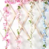 Kwiaty dekoracyjne 123 Kwiat głowica Plum Blossom Vine Silk Garland 1,7 metry DIY Dom Wedding Party Bathroom Dekoracja ogrodu