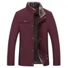 Heren Down Parkas Winter herenjack Warm Fleece Business Casual Standup Collar Parker Dikke jas 30 graden Warm Fur 230216