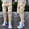 Men's Pants Summer Cargo Casual Pants Men's Hip Pop Joggers Reflective Multi-Pocket Trackpants Men's Running Jogging Pants Sports Trousers 230215