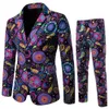 Men's Suits Blazers Fashion Twopiece Casual Men Blazer Mens with Pants 230216