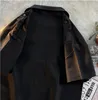 P-ra Fashion Design Chemises décontractées noires pour hommes, personnalisé, multi-poches, chemise à manches courtes, cardigan d'été, dernier chemisier à revers, haut à fermeture à simple boutonnage