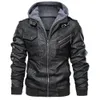 Pelliccia da uomo Fucido 2023 MOTORE IN PETTA S PU Winter Biker Dimensione Europer Dimensione Autunno Calda Calda Canna Uomini 6XL 230216