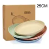 Plates Lightweight Wheat Straw 4pcs Unbreakable Dishes And Sets Non-toxin Safe Healthy For Kids Children Adults B99