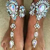 Anklets Miwens Fashion Fashion Anklets Bracelets Barefoot Sandals Beach Foot Jewelry Sexy Pie Summer Female Boho Crystal Anklet 230306