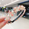 ヘアアクセサリー1PCかわいいレースパールキッズヘッドバンド素敵なノンスリップガールズヘアバンドスウィートフープサマーチルドレンヘッドウェア