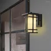 Wall Lamp Walkway Yard Waterproof Light Fixtures Porch Outdoor American Country Terrace Sconce Garden Lighting