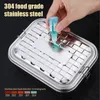 Lunch Boxes 304 Top Grade Stainless Steel Silicone Seal Ring Leakproof Bento 1000/1400/1900ml Snacks Containers 230216