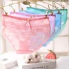 Slipje 5 pc's/kavel modaal katoen hoge elasticiteit snoepkleur vrouwen meisjes slips ondergoed ondergoed sexy kanten onderbroek knickers panty