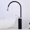 Bathroom Sink Faucets Luxury Golden Finished Brass Faucet Single Handle Cold And Water Tap Mixer High Basin