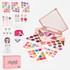 Beauty Fashion Girl Makeup Toy Kids PLAYSE SPEL Glitter Diamond Cosmetics Bag Doll Accessories Princess Set 6 Year Game For Children Gifts 230216