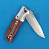 2 stks/lot MDA51 Assisted Flipper Folding Knife 440C Satin Drop Point Blade Houthandgreep Outdoor camping wandel Survival Tactical Knives