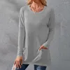 Koszule damskie długie rękaw Elegancki dzianin biały pullover top kobiety zima solidny kolor słodki koreański vintage luźna moda bardzo ciepły sweter