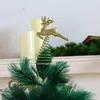 Decorazioni natalizie Decorazione superiore per albero Delicati ornamenti da scrivania Accessorio Aumenta l'atmosfera Comoda stella di Natale