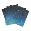 Wegwerp Flatware 53pcs/Set Galaxy Party servies Starry Night Sky Paper Bord Cup Tafelkleed Kinderen Outer Space Birthday Decor Supplies 230216