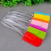 Silicone gâteau grattoir spatule outils cuisine Dessert confiture frottis spatules écologique poignée transparente outil de cuisson couteau à beurre nouveau