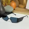 Halvram solglasögonbanan solglasögon SPR58Z Slate Grey/Black Lenses Metal Solglasögon Män utomhus nyanser Sun Glasses 58Z