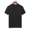T-shirt da uomo firmate in bianco e nero colore classico ricamato alfabeto stampa più stili slim fit traspirante 100% cotone per il tempo libero moda di lusso3XL