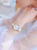 Montres-bracelets BS Style Céramique Montre Or Femmes Plein Diamant Dames De Luxe Casual Robe Bracelet Quartz