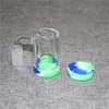 Narguilé 45 90 degrés capteur de cendres en verre avec 14mm mâle barboteur verre Perc AshCatcher Bong récipient en silicone pour Dab Rig Bongs