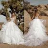 Sukienka ślubna 2023 SURES LINE SURTY SCECK SCICK KRYKOWANIE Koronkowe aplikacje ślubne sukienki Vestidos de Novia Ruffles Backless
