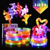 Nouveauté Jeux 14PCS Light Up Glow Sticks Pop LED Fidget Tubes Enfants Halloween Party Favors Prix Goodie Bag Stuffers Glow In The Dark Xmas 230216