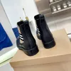 Martin Boots oryginalne skórzane kowskinę Summer cienki gęste pięty w stylu brytyjski krótkie buty Wszechstronne ubrania robocze rabarbarowe buty duże kobiety 2023