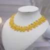 Conjuntos de joyería de boda Dubai Mujeres Color oro Regalos nupciales africanos para Arabia Saudita Collar Pulsera Pendientes Anillo Conjunto de joyería 230215