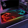 Mouse Pads Wrist Rests Red Dragon Gaming Keyboard Pad MSI RGB Computer Mouse Pad Gamer Desk Mat Mousepad PC Gamer Complete Kawaii Gaming Accessories T230215