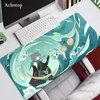 Mouse Pads Wrist Rests Genshin Impact Mouse Pad Anime Gaming Accessories Desk Mat Pc Gamer Keyboard Mouse Mats Deskmat Laptop Mousepad Rug Xxl T230215