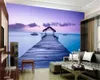 Bakgrundsbilder 3D Bakgrund vardagsrum Drömpromenad Maldiverna Seascape Mural Bakgrund HD Digital Printing Moisture Wall Paper