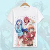 Mens T Shirts Anime Bokutachi Wa Benkyou Ga Dekinai Shirt Vi lär oss aldrig Furuhashi Fumino Ogata Rizu Top Tee Kawaii Harajuku Casual Tshirt