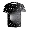 Men's T Shirts 2023 Summer Men's Creative Fun Pullover Youth T-shirt 3D Digital Print Crewneck Casual Short Sleeve