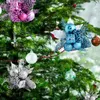 Juldekorationer Artificial Plant Anti-Fade Simulated DIY Realistisk scenlayout Återanvändbara Xmas Golden Balls Spruce Pinecone Fake Flower