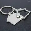 Keychains House Home Keychain Key Chain Chain Keyring Cabinet Small Sanging Pending Ring Hilder Sac Purse Decor