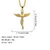 قلادة قلادة Xishan Hip Hop Angel Goddess Necklace for Women Men Bling cubic Zirconia Party Jewelry Gift