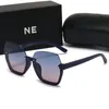 Designer zonnebril mode luxe zonnebril voor vrouwen mannen half frame verfijnde bril rijden strand schaduw UV -bescherming gepolariseerd glazen geschenk met doos