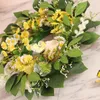 Dekorativa blommor fancy dörr girland flexibel vägg krans ingen vissnande hängande vacker konstgjord rymdbesparande