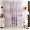 Curtain Teal and Coral Shower Clear Liner 60x72 Pk 1 PC Sheer Drape Scarf Panel Door Tulle Fönster Hem