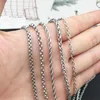 Chains 1pcs 1.6/2.0/2.4/2.5/3.0/4.0/5.0/6.0 Mm Width Stainless Steel Chain Necklace 50/70cm In Length For DIY Jewelry Findings Making